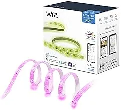 Wiz Colors Smart LED Light Strip Stripter Kit 2M قابلة للتمديد حتى 10M Wifi ، أبيض ، Wz26711681