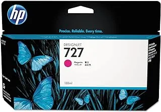 Hp 727 B3P20A Magenta 130-Ml Genuine Hp Designjet Ink Cartridge With Original Hp Ink, For Hp Designjet T2500, T1500 & T900 Series Large Format Plotter Printers And Hp 727 Designjet Printhead