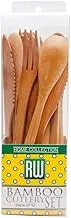 Restaurantware 8-inch Bamboo Knife, Fork, and Spoon Cutlery Sets: Perfect for Catering Events, Restaurants, Food Trucks - 100 Knives, Forks, Spoons Biodegradable Eco-Friendly Restaurantware