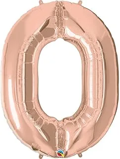 Qualatex Number Seven Foil Balloon, 42 Inch, Rose Gold