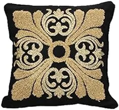 Dubai Garden Centre Decorative Design Cushion Textile, Black