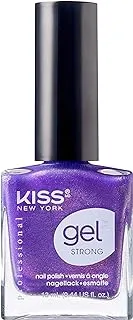 Kiss Gel Strong Nail Polish Illusion Knpc029E, Glitter Violet, 13 Ml