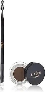 Mii Cosmetics Designer Brow Duo - Dark [Artistic Brow Creator + Master Brush] | Clean, Precise & Perfect Shape Eyebrow | Easy To Use | Salon Perfect