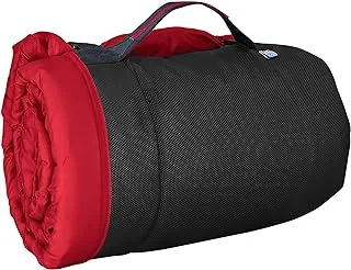 Kurgo Waterproof Dog Bed | Outdoor Bed for Dogs | Portable Bed Roll for Pets | Travel | Hiking | Camping | Wander Loft Dog Bed | Chili Red | Large