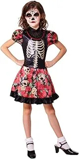 Bristol Novelty Cc474 Day Of The Dead Girl Costume, Small, Multicolour