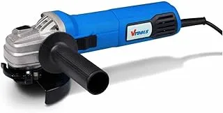 طاحونة زاوية احترافية Vtools 600W 115mm مع مفتاح منزلق ومقبض جانبي لقطع المعادن وطحنها ، ضمان لمدة عامين ، Vt1108