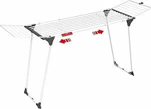 Vileda Infinity Flex | large clothes airer | extendable telescopic rack | already assembled dryer | high wings