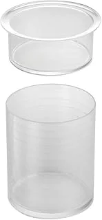 iDesign Hair Accessories Holder / Organizer Canister, Clear, 6” x 6” x 7”, 69930