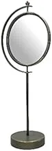 Dubai Garden Centre Metal Grey Mirror for Table Top, 54 cm Height