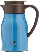 Penguen King Vacuum Flask Stainless Steel Blue/Brown, 1L