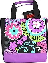 Thermos® Lunch Bag for School Kids - Black Floral Bag | Temperature Retention Performance| Comfortable, Padded Carrying Handle | Zippered Opening For Easy Access | 3 Years+