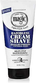 Softsheen Carson Magic Razorless Cream Shave Regular Strength, 6oz