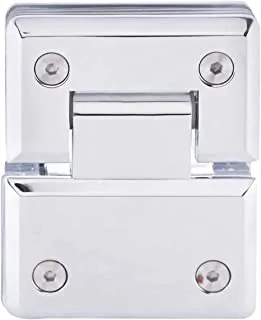 Royal Apex Zinc Glass To Glass Hinges with Closing Angel 180 Degree for Glass Door, Shower Glass Door and Glass Cabinet with Chrome Plated Finish - DT-303