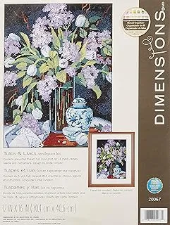 Dimensions Needlecrafts Needlepoint, Tulips And Lilacs