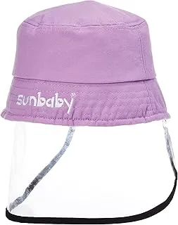 Sunbaby Girls Face Shield With Hat - Lavender, Piece Of 1