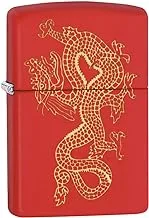 Zippo 233 MP402962 Dragon Windproof Lighter, Golden