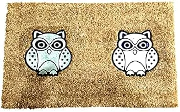 Dubai Garden Centre Owl Design Coir Doormat