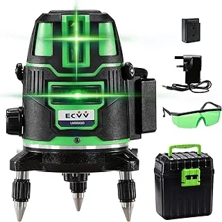 Ecvv Laser Level 5 Lines Green Light Professional Cross Marking Meter Self-Leveling Horizontal Vertical Laser Ruler Spirit Level | Lm550Gd