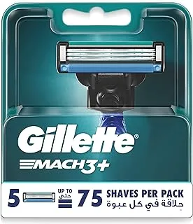 Gillette Mach3+ Blade refills , 5 Count