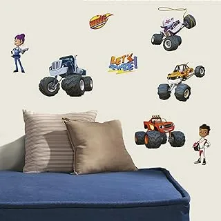 Roommates Rmk3119Scs Blaze & The Monster Machines تقشر وتلصق ملصقات الحائط