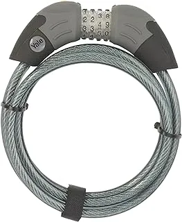 Yale Ycc1/10/185/1 Standard Combination Cable Lock, Black