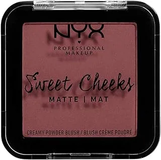 NYX PROFESSIONAL MAKEUP Sweet Cheeks Creamy Powder Blush Matte, Fig 02