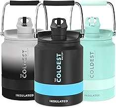 COLDEST HALF GALLON BOTTLE MATTE BLACK 1/2 GALLON