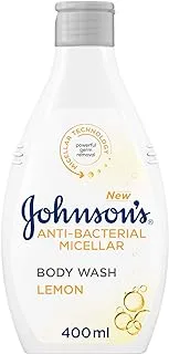 Johnson's Body Wash, Anti-Bacterial Micellar, Lemon, 400 Ml