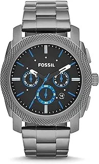 Fossil Machine Men's Watch with Stainless Steel or Leather Band, Chronograph or Analog Watch Display