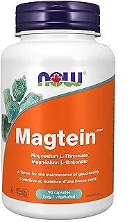 Now Magtein Magnesium L-Threonate 90 Veg Capsules, 90 G