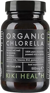 Kiki Health Organic Chlorella, 200 Tablets