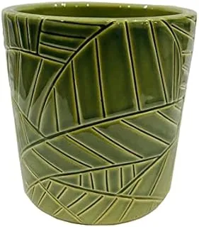 Dubai Garden Centre Cilindra Planter Pot, Moss Green