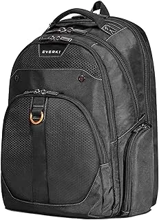 Everki Atlas Travel Friendly Laptop Backpack, 11-Inch To 15.6-Inch Adaptable Compartment (Ekp121S15), Black