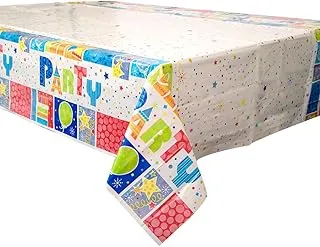 Unique party style plastic table cover