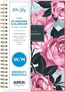 Blue Sky 2021-2020 Academic Year Weekly & Monthly Planner, 5