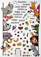 Home Pro Wall Sticker Zoo Animals And Fruits 50X70Cm