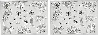 Party Magic Spider & Web Tattoo Sticker 3Pcs/Pk, Multi-Colour, 90105 - Halloween