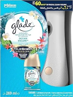 Glade Automatic Spray Holder With Ocean Breeze Air Freshener For Up To 60 Days Of Automatic Freshness, 269ml