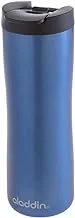 Aladdin Leak-Lock Thermavac™ Stainless Steel Mug 0.47L Blue – Leakproof | Double Wall Vacuum Insulated Cup | Keeps Hot for 3.5 Hours | BPA-Free Stainless Steel Travel Mug | Dishwasher Safe