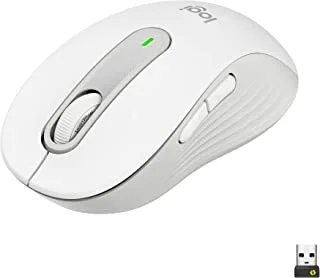 Logitech Signature M650 Wireless Mouse - For Small to Medium Sized Hands, 2-Year Battery, Silent Clicks, Customizable Side Buttons, Bluetooth, PC/Mac/Multi-Device/Chromebook White