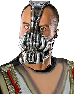 Batman The Dark Knight Rises Three-Fourth Bane Mask, Silver, One size