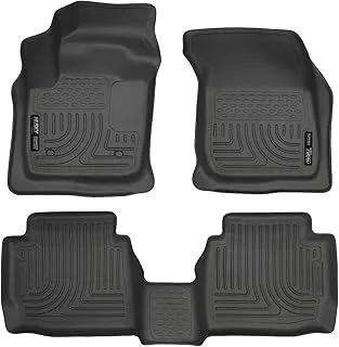 Husky Liners Fits 2013-2016 Ford Fusion Energi/Titanium, 2013-2016 Lincoln Mkz Weatherbeater Front & 2Nd Seat Floor Mats,Black,99751