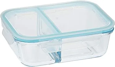 Taliona Boro Pro Divided Food Container, Blue, Acrylic, Rectangular