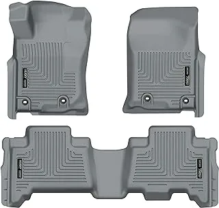 Husky Liners Weatherbeater Series | Front & 2Nd Seat Floor Liners - Grey | 99572 | Fits 2014-2022 Lexus Gx460, 2013-2022 Toyota 4Runner 3 Pcs