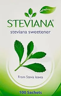 Steviana Natural Sweetener From Stevia Leaves, Zero Calorie - 250g (100 Satches x 2.5g)