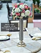 Metal/Glass Candle Holder Fancy Metal Candlestick Holder Tealight Holders Metal Vase Candlestick Holder