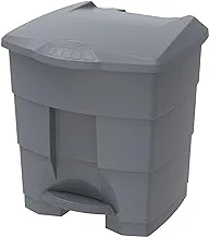 Cosmoplast 30L Step-on Waste Bin with Pedal, Dark Grey