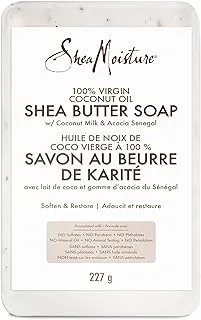 SHEA MOISTURE 100% Virgin Coconut Oil Shea Butter Soap, 8Oz