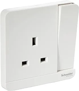 Schneider Electric AvatarOn, 1 Gang, Socket, 13A 250V, White, E8315_WE_G12