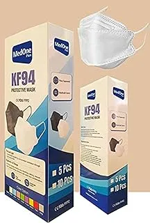 10pcs White Color Disposаble Face Mask Adult's Protectịon Filtеr Fàce Màsk - Individually Packaged (White)